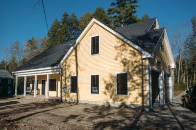 New Hampshire, "Modern Cottage," Custom home design and construction by Don Madore. New England home builders.